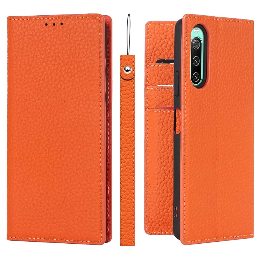 【色:オレンジ_サイズ:Xperia 10 V】Xperia 10 IV ケース Amazon.co.jp: Xperia 10 IV ケース手帳型 SO-52C SOG07 ケース